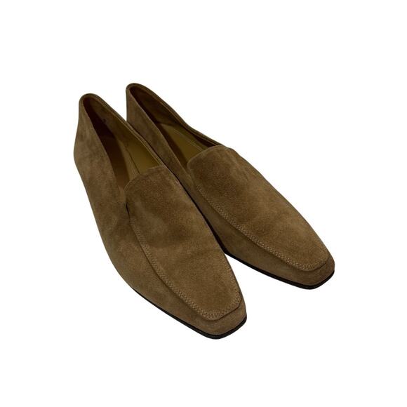 Jack Erwin Womens 9 Morgan Venetain Loafer Office Career Casual Pointed Brown - Picture 2 of 8